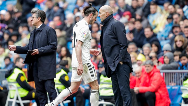 Gareth Bale and Zinedine Zidane