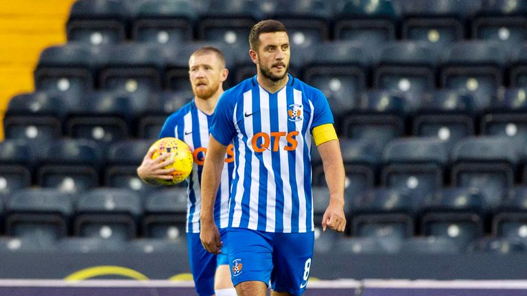 Kilmarnock's Gary Dicker was left frustrated