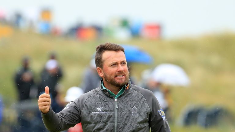 Graeme McDowell during the final round of The Open