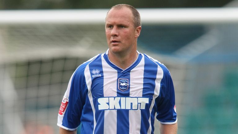BRIGHTON, UNITED KINGDOM - AUGUST 18: Guy Butters of Brighton & Hove Albion in action during the Coca Cola League One Match between Brighton & Hove Albion and Northampton Town at Withdean Stadium on August 18, 2007 in Brighton ,England. (Photo by Pete Norton/Getty Images)