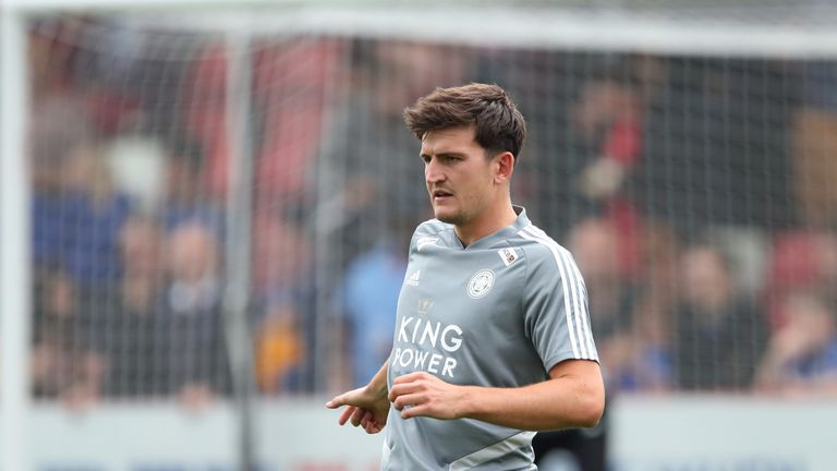 Harry Maguire of Leicester City