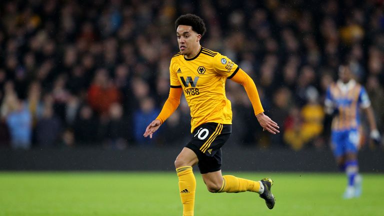 Helder Costa in action for Wolves