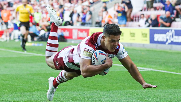 Jake Shorrocks was one of Wigan's other try-scorers in the win over Wakefield