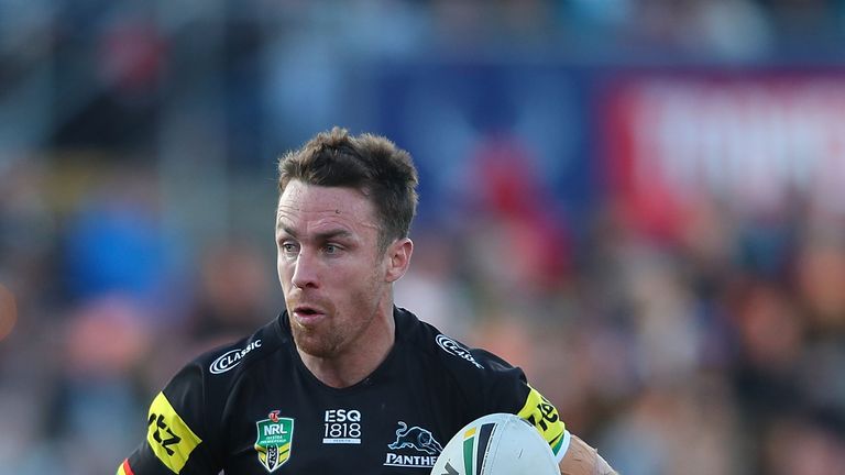 James Manley ion action for Penrith Panthers in the NRL
