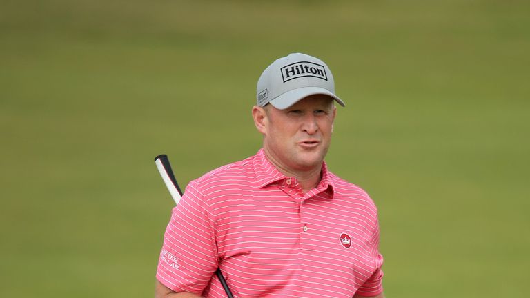 Jamie Donaldson during the third round of the Scottish Open