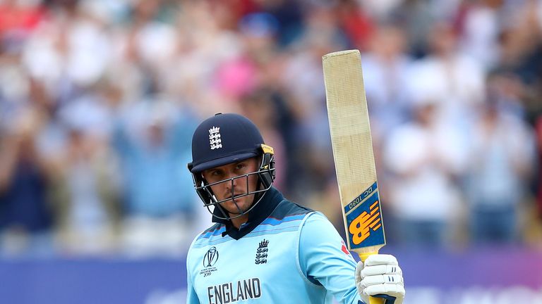 Jason Roy notched a fifth score of over fifty in the World Cup to lead England to the final