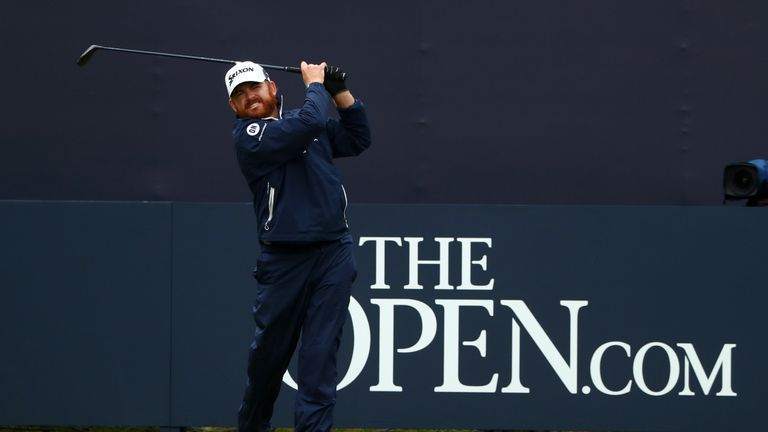 JB Holmes during the final round of The Open