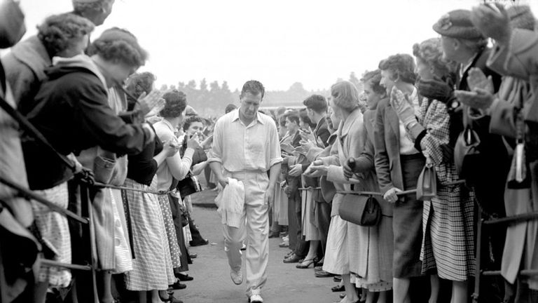 Jim Laker took 19 wickets in the match as England beat Australia by an innings at Old Trafford in 1956