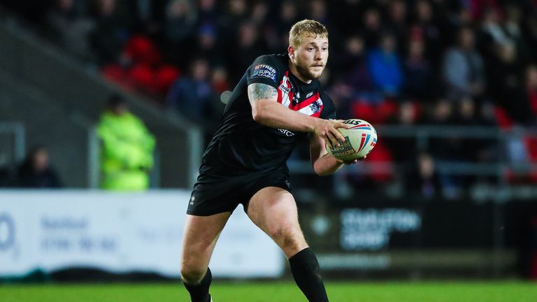 Jordan Abdull in action for London Broncos