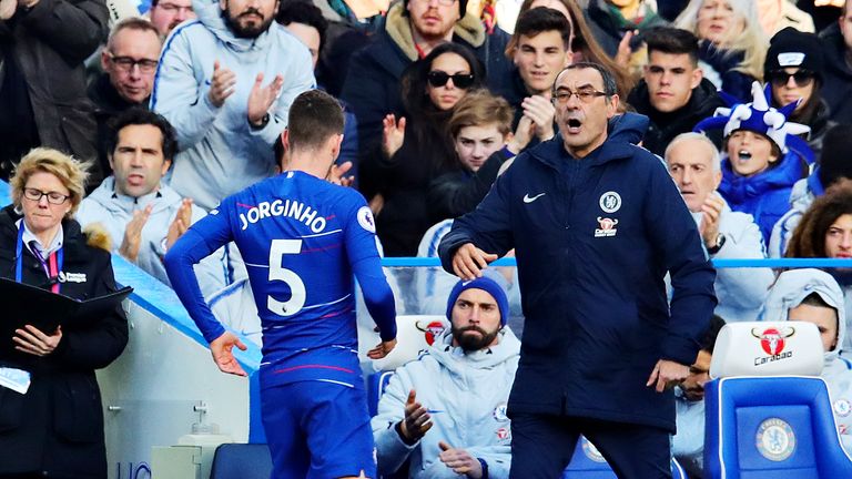 Maurizio Sarri, Jorginho Chelsea