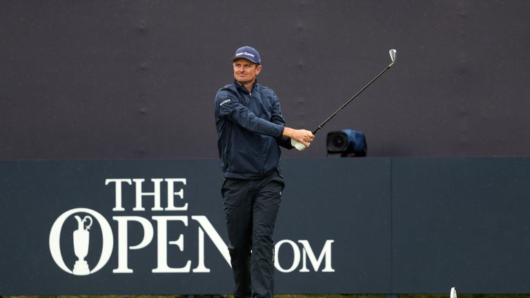 England's Justin Rose tees off the 1st during day four of The Open Championship 2019 at Royal Portrush Golf Club. 