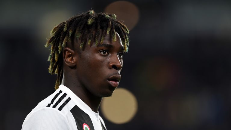 Juventus&#39; Moise Kean has emerged as a transfer target for Everton this summer.