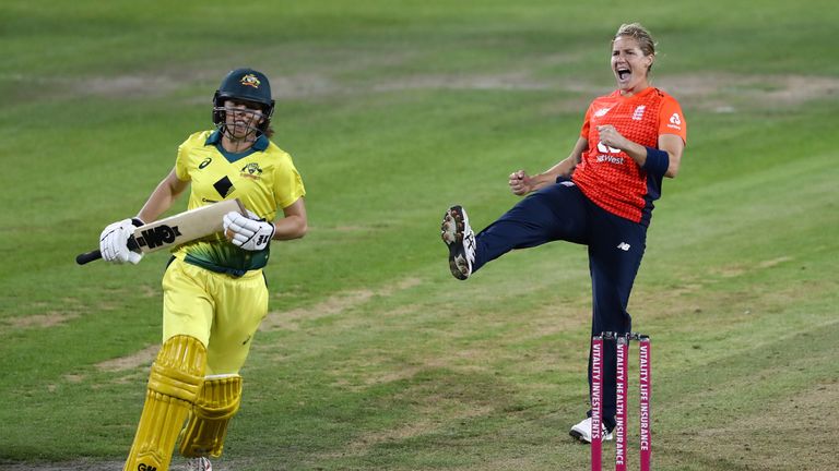 Katherine Brunt finished the multi-format series with eight wickets