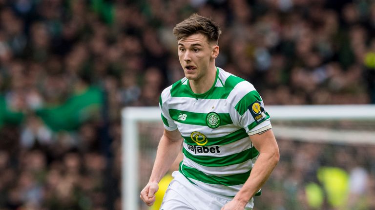 Celtic defender Kieran Tierney in action in the Scottish Cup semi-final win over Aberdeen at Hampden Park