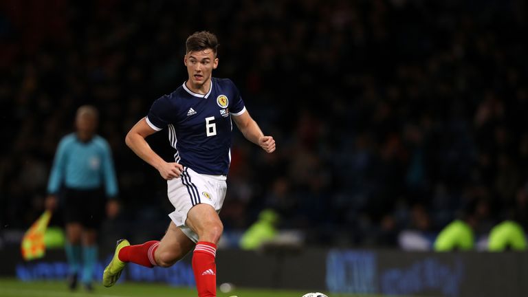 Kieran Tierney has been capped 12 times by Scotland