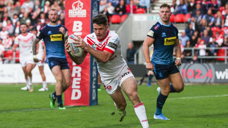 Lachlan Coote extends St Helens' advantage at the Totally Wicked Stadium
