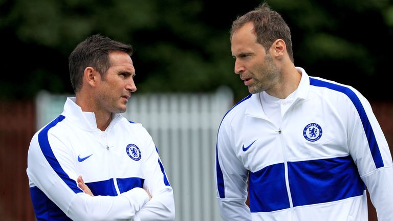 Petr Cech (right) felt the club, says Lampard