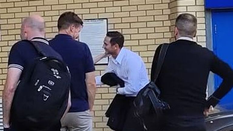 Frank Lampard at Stamford Bridge as appointment nears