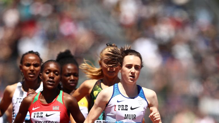 Laura Muir set a personal best in the women's 800m in Monaco