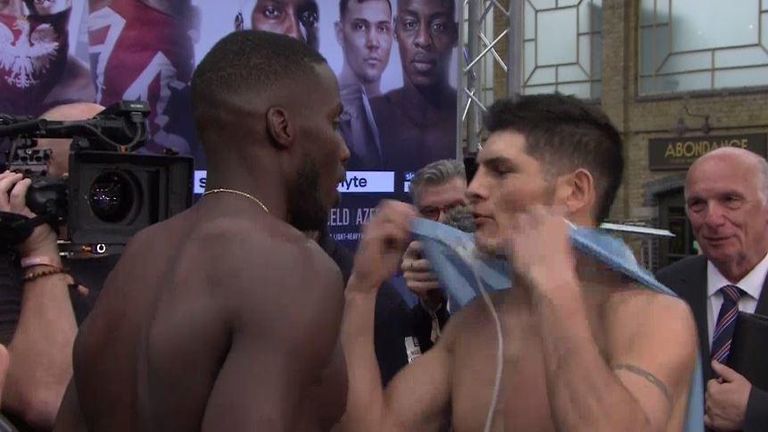 Lawrence Okolie and Mariano Angel Gudino 