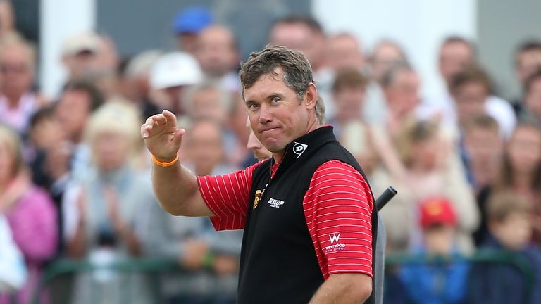Lee Westwood during the final round of the 142nd Open Championship at Muirfield on July 21, 2013 in Gullane, Scotland.