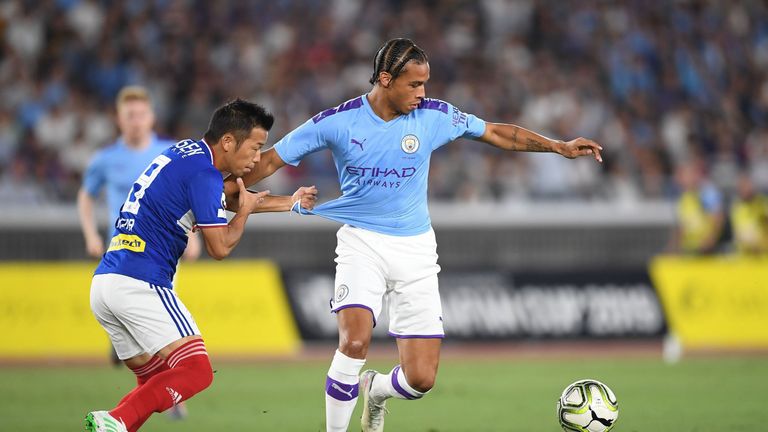 Leroy Sane in action against Yokohama