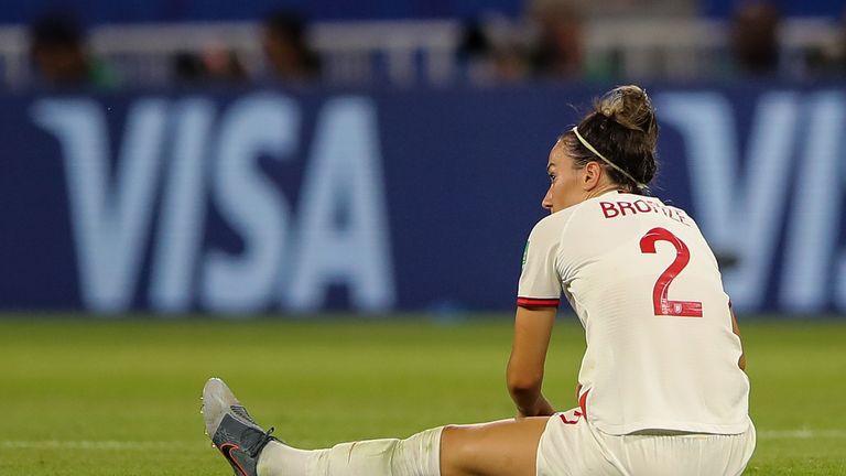 Lucy Bronze after England&#39;s Women&#39;s World Cup semi-final defeat to United States