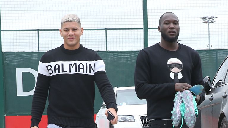 Marcos Rojo and Romelu Lukaku arrived back for Manchester United pre-season training on Monday, July 1