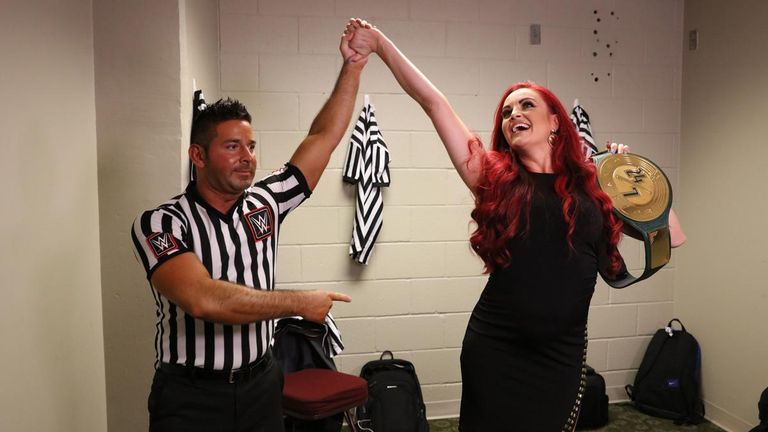 Maria Kanellis forced her husband to lay down and become 24/7 Champion