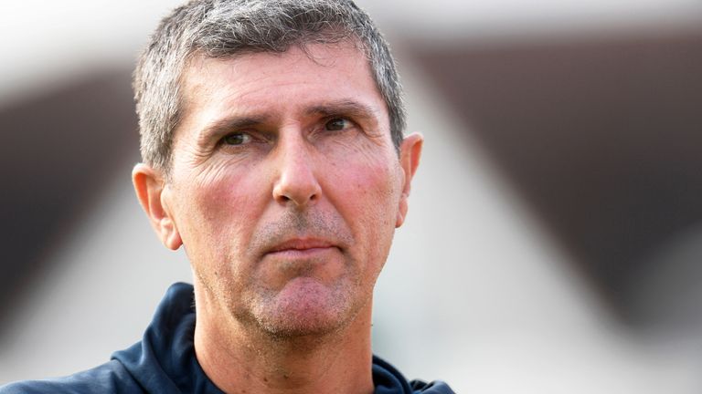 Mark Robinson, England Women's head coach during Women's Ashes Test at Taunton