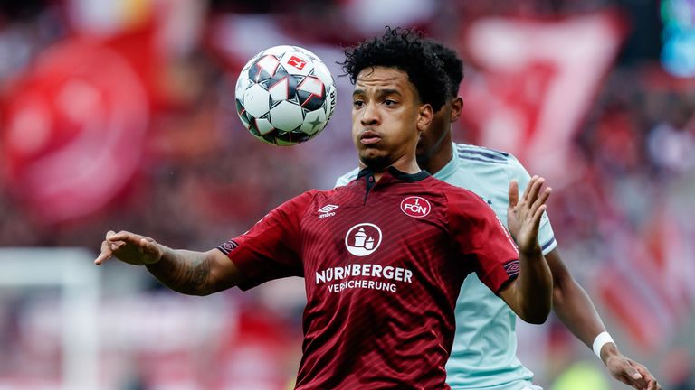 Matheus Pereira in action for FC Nurnberg in the Bundesliga