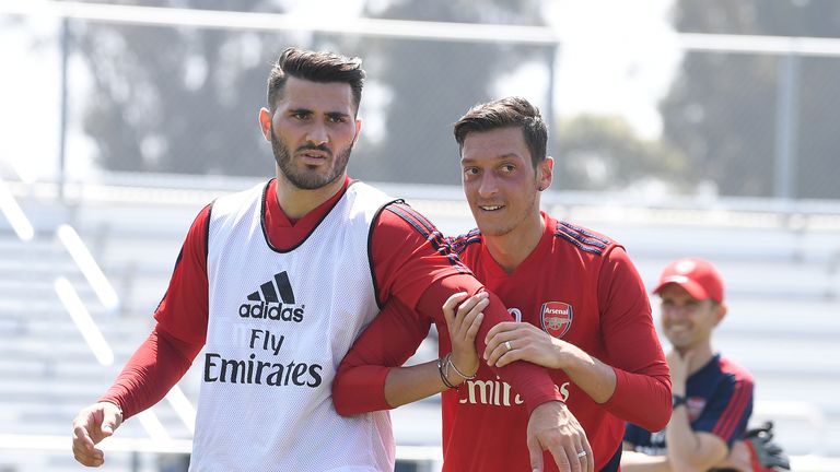 Mesut Ozil and Sead Kolasinac