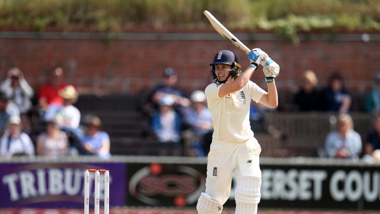 Nat Sciver had a previous Test high score of 49