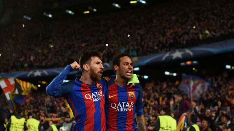 Lionel Messi and Neymar