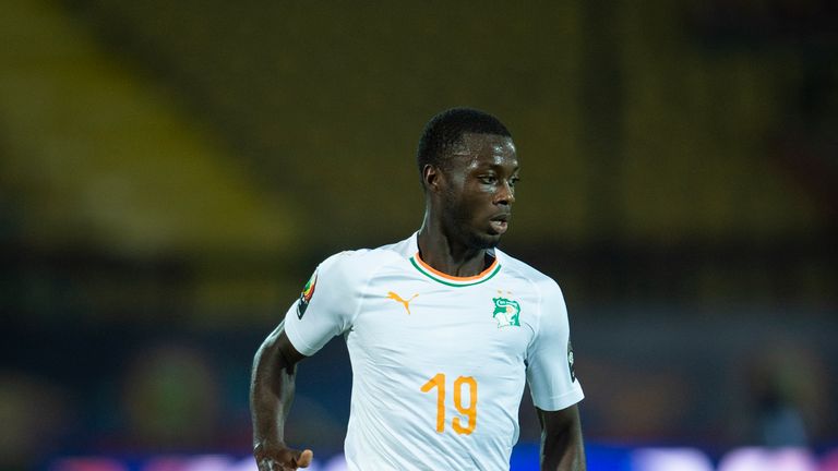 Nicolas Pepe of Ivory Coast during the 2019 Africa Cup of Nations Group D match between Morocco and Ivory Coast 