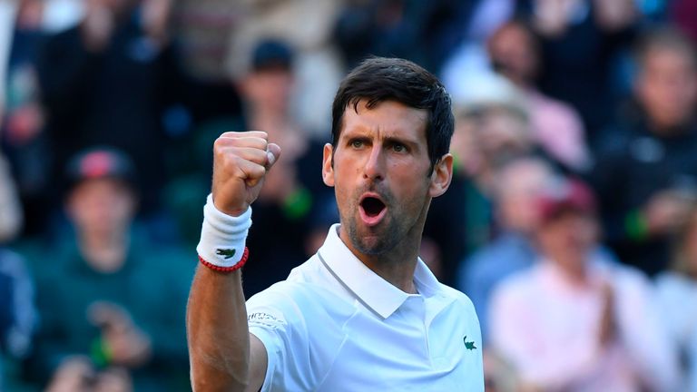 Novak Djokovic eased into the third round at Wimbledon