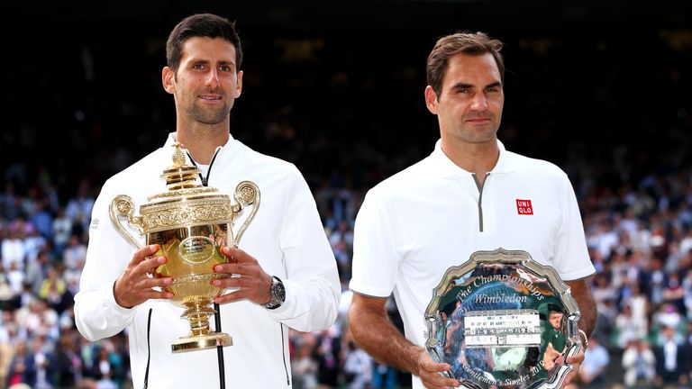 Novak Djokovic has defeated Roger Federer in the three Wimbledon finals he has played against the Swiss
