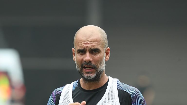Pep Guardiola on July 18, 2019 in Shanghai, China.