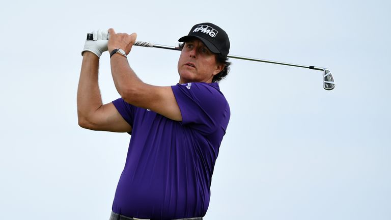 Phil Mickelson will tee-off at 12.53pm on Friday