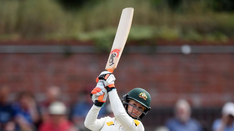 Rachael Haynes scored her second Test half-century for Australia