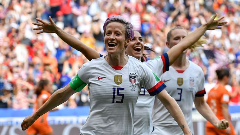Megan Rapinoe set the USA on their way to the 2019 Women's World Cup