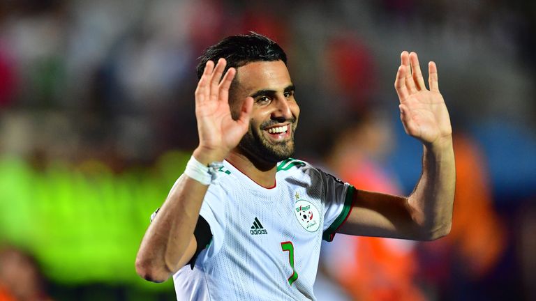 Man City's Riyad Mahrez captained Algeria to their Africa Cup of Nations victory