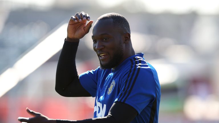 Lukaku is training with the team on their pre-season tour in Australia