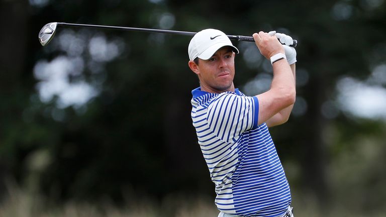 Rory McIlroy during the final round of the Scottish Open