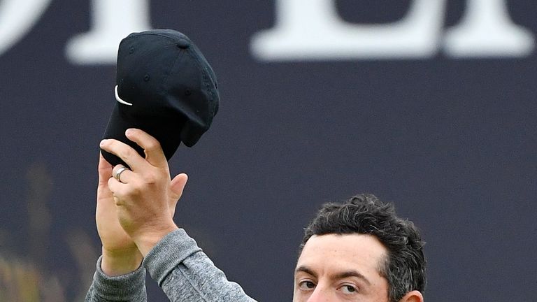 Rory McIlroy thanked the crowd for their support as The Open returned to Northern Ireland after a 68-year wait