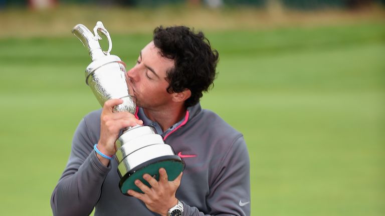 McIlroy lifted the Claret Jug at Royal Liverpool in 2014