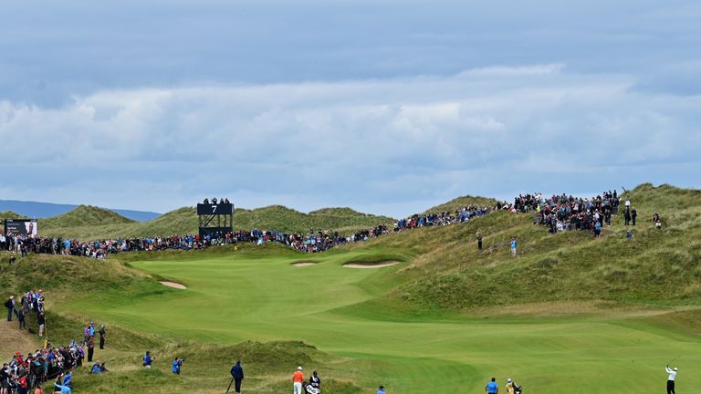 A general view of the seventh hole at Royal Portrush