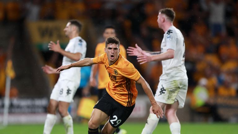 Ruben Vinagre helped Wolves begin their Europa League campaign with a win
