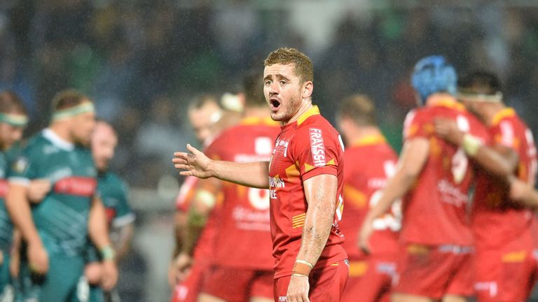 London Irish fly-half Paddy Jackson, pictured playing for Perpignan