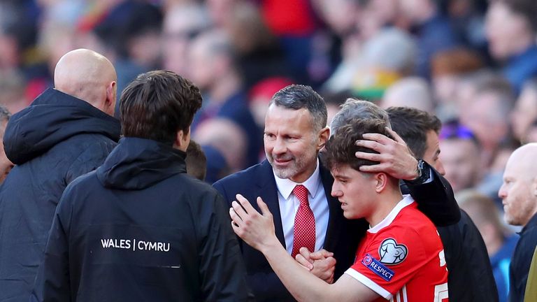 Daniel James is manged by Manchester United great Ryan Giggs for Wales